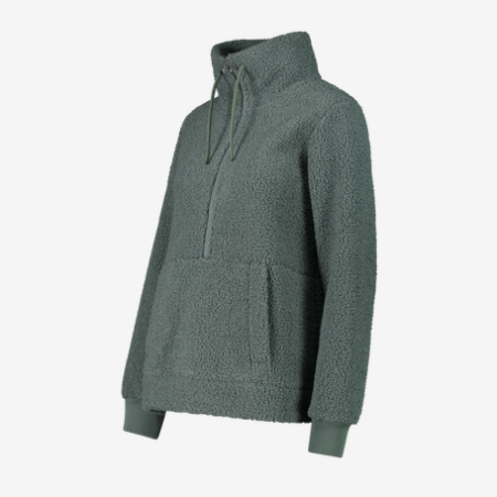 CMP Damen-Sweatshirt mit Half-Zip aus High Loft