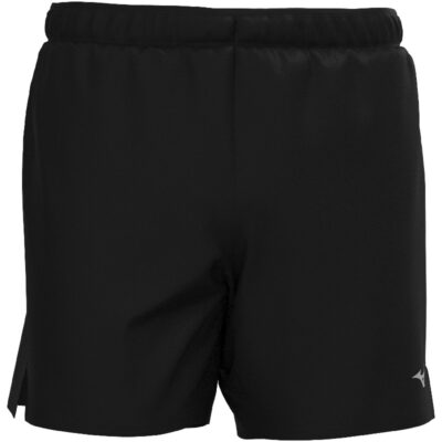 Mizuno 5.5 Hose Männer 360 Pocket in schwarz, gefertigt aus leichtem Material. Die Hose hat einen elastischen Bund und kurze Beine mit seitlichen Schlitzen für mehr Bewegungsfreiheit.