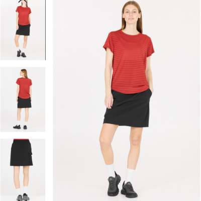 Der Hasvil Outdoor Wander Rock - Skirt in schwarz ist ein leichter, bequemer Rock, ideal für Outdoor-Aktivitäten. Das Design umfasst einen elastischen Bund für Komfort und Bewegungsfreiheit.