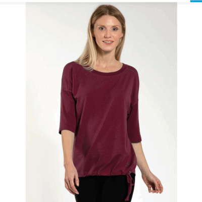 Yoga Shirt Sara dunkelrot XS bis XL