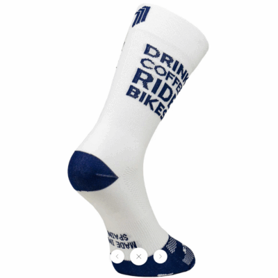 Radsocken Sporcks Drink Coffee weiss