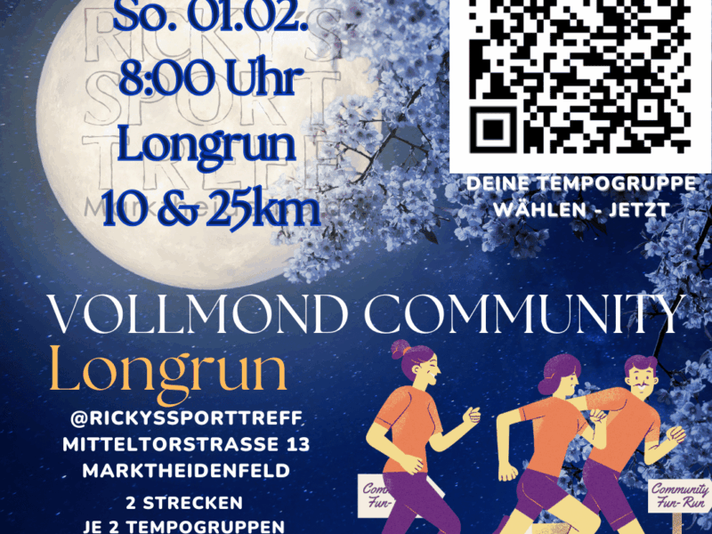 Vollmond Community Longrun&Walk 8:00 Uhr