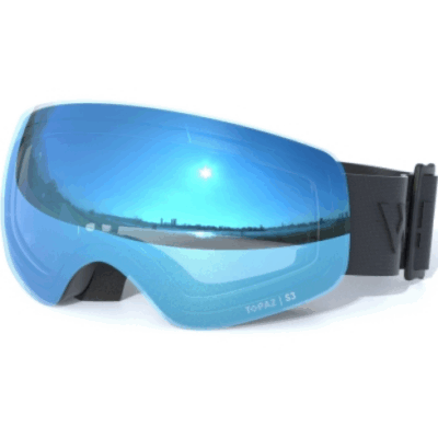 Skibrille blau