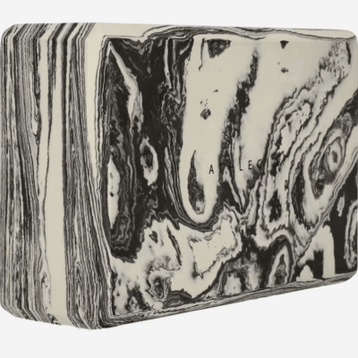 yogablock schwarz marmoriert