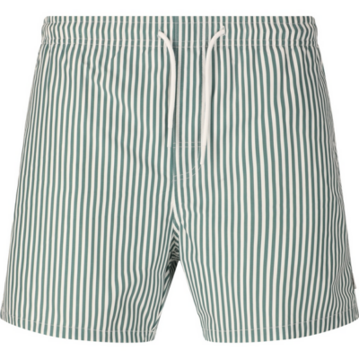 Die Badehose Ciro gestreift in grรผn-weiร von der Marke ist in den Grรถรen S bis XL erhรคltlich, mit einem angenehmen Material und einem klassischen Streifenmuster, ideal fรผr den Strand oder den Pool.