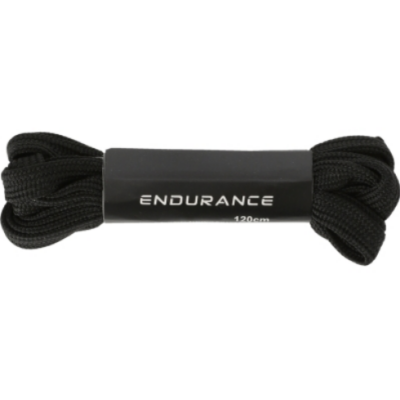 Der Endurance Schnürsenkel in schwarz, 120 cm lang, besteht aus strapazierfähigem Material und bietet eine zuverlässige Befestigung für Schuhe.