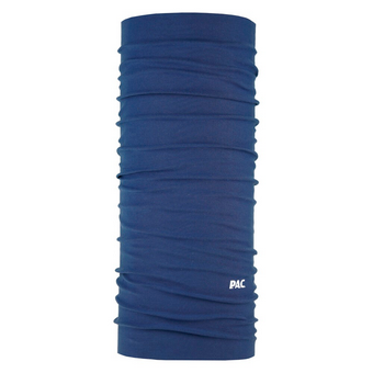 Das PAC Outdoor Cap Gilan Soft in Dunkelblau, gefertigt aus dehnbarem Material, bietet vielseitige Tragemöglichkeiten, ideal für Outdoor-Aktivitäten. Das designte Material sorgt für guten Komfort und Flexibilität.