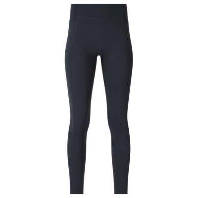 Die Athleticia Aliya Tight W S bis XL in der Farbe Sapphire, gefertigt aus elastischem Material, bietet eine hohe Taille und einen schlichten, eng anliegenden Schnitt für Komfort und Bewegungsfreiheit.