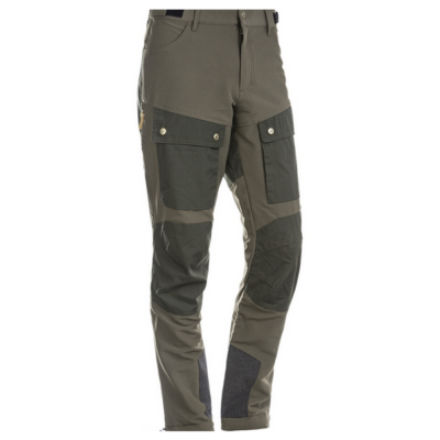 Whistler Outdoorhose Beina Herren in khaki mit mehreren Taschen und verstärkten Sitzflächen. Die Hose besteht aus robustem Material mit einer Kombination aus glattem und strukturiertem Stoff, ideal für den Einsatz im Freien.