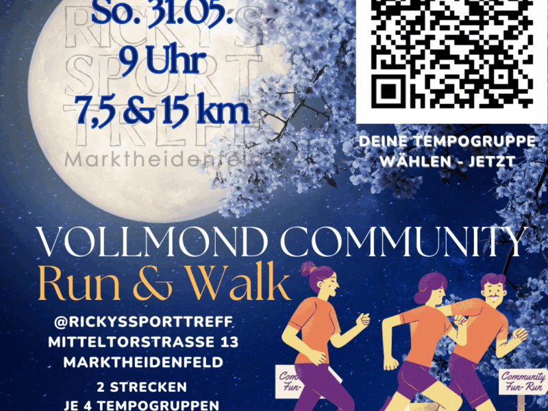 Vollmondlauf Community Longrun&Walk 9:00 Uhr