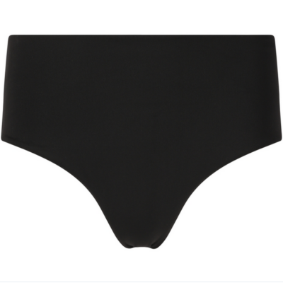 Bikini Unterteil Ally high Rise in schwarz, gefertigt aus elastischem Stoff, mit einem hohen Schnitt für eine bequeme Passform und Abdeckung.