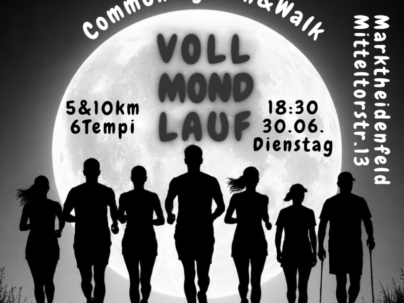Vollmond Community Run&Walk Di. 30.06. 18:30