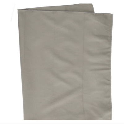 Kleines Microfaser-Handtuch von Microfaser Handtuch in Grau, aus Mikrofaser, flach gefaltet mit sichtbarer Naht.