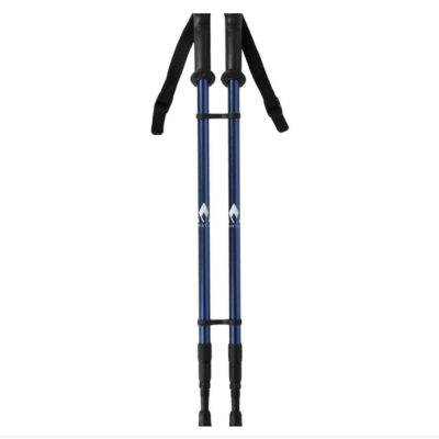 Delmarva Trekking Stöcke - Paar in blue featuring adjustable metal shafts and ergonomic grips. Each trekking pole is equipped with rubber tips and wrist straps for better handling.