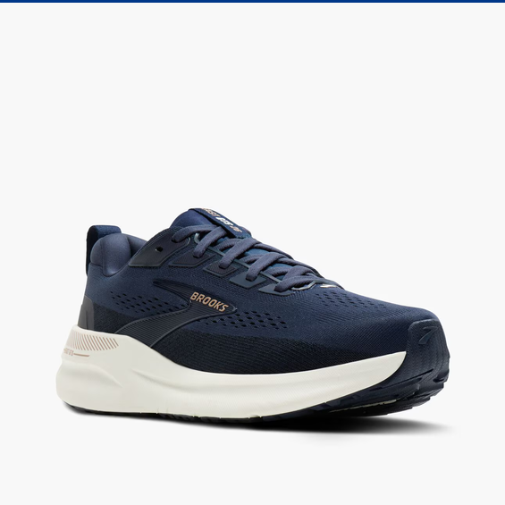 Brooks Beast 16 GTS Herren Laufschuh in marineblau mit atmungsaktiver Obermaterial und stabiler Mittelsohle, ausgestattet mit einer griffigen Gummisohle für zusätzlichen Halt.