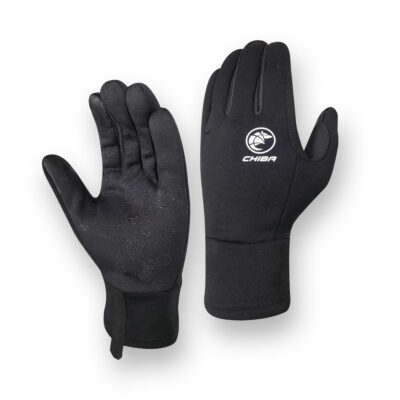 CHIBA Polarfleece Kids Fahrradhandschuhe – schwarz