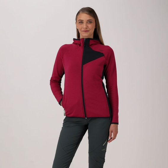 CMP Damen-Fleecejacke mit fester Kapuze Gr.36-44