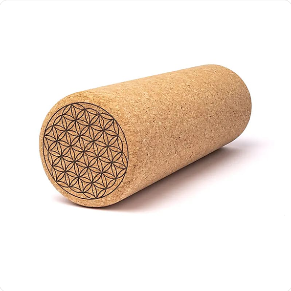 Yogablock aus Kork Blume des Lebens