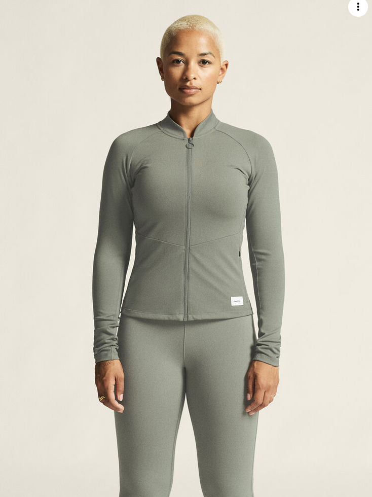 Craft Collective Zip Sweater Damen - Leaf