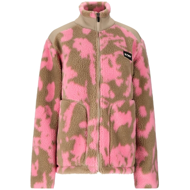 Slope Kendor W AOP Teddy Fleece Jacke